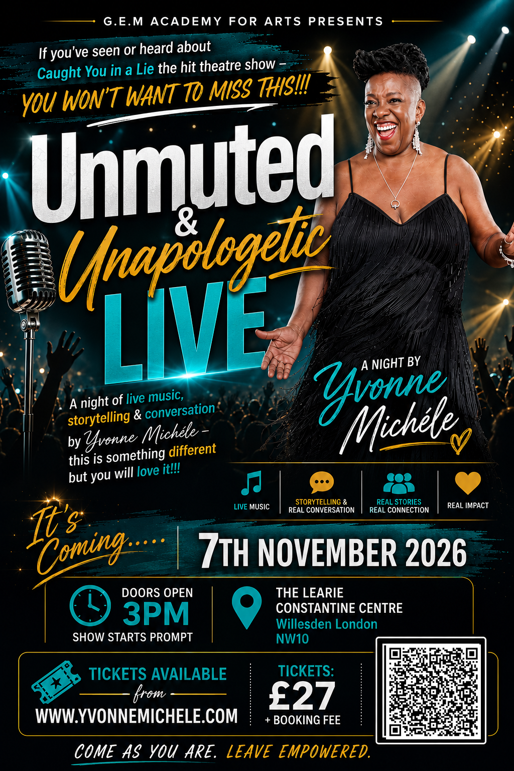Unmuted Live flyer live